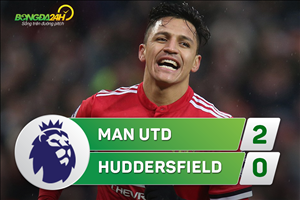 Tổng hợp: MU 2-0 Huddersfield (Vòng 26 Premier League 2017/18)