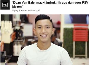 Được báo Hà Lan gọi là Đoàn Văn Bale, Văn Hậu sáng cửa xuất ngoại thi đấu