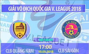 Quảng Nam 1-1 Sài Gòn (KT): Nhà ĐKVĐ bị cầm chân ngày ra quân V-League 2018
