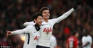 Tổng hợp: Bournemouth 1-4 Tottenham (Vòng 30 Premier League 2017/18)