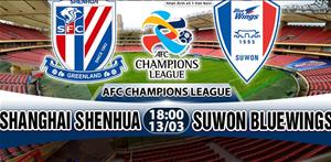 Nhận định Shanghai Shenhua vs Suwon Bluewings 19h00 ngày 13/3 (AFC Champions League 2018)