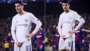 Tiền đạo Morata bóp ‘của quý’ chế nhạo CĐV Barcelona
