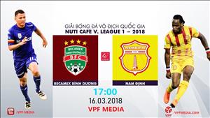 Bình Dương 2-1 Nam Định (KT): Tân binh thành Nam thua đáng tiếc trên đất Thủ