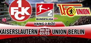 Nhận định Kaiserslautern vs Union Berlin 00h30 ngày 3/3 (Hạng 2 Đức 2017/18)