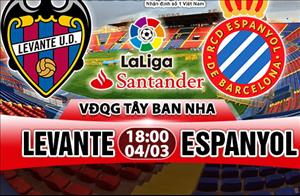 Nhận định Levante vs Espanyol 18h00 ngày 4/3 (La Liga 2017/18)