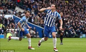 Tổng hợp: Brighton 2-1 Arsenal (Vòng 29 Premier League 2017/18)