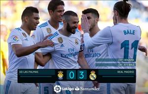 Tổng hợp: Las Palmas 0-3 Real Madrid (Vòng 30 La Liga 2017/18)