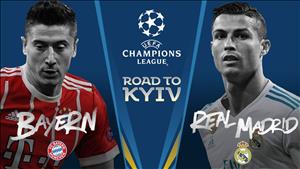 Lịch thi đấu bóng đá Bán Kết UEFA Champions League ngày hôm nay (25/4/2018)