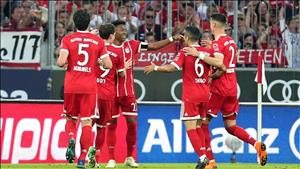 Bayern Munich 5-1 Gladbach: Màn thị uy của tân vương Bundesliga 2017/18
