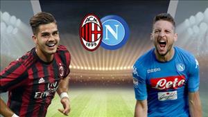 Nhận định AC Milan vs Napoli 20h00 ngày 15/4 (Serie A 2017/18)