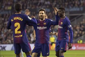 Tổng hợp: Celta Vigo 2-2 Barca (Vòng 33 La Liga 2017/18)