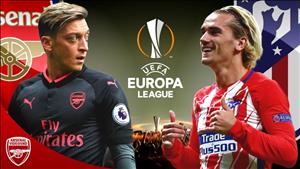 Kết quả Arsenal vs Atletico Madrid 02h05 ngày 27/4 (Europa League 2017/18)