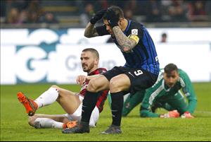 Tổng hợp: AC Milan 0-0 Inter Milan (Vòng 27 Serie A 2017/18)