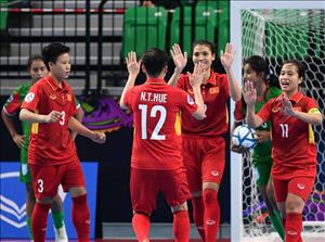 Kết quả Nữ Futsal Việt Nam 0-0 (pen 2-3) Nữ Futsal Thái Lan (Tranh hạng 3 giải châu Á 2018)