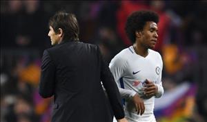 Conte giải thích lý do để Willian dự bị trước M.U