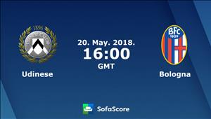 Nhận định Udinese vs Bologna 23h00 ngày 20/5 (Serie A 2017/18)