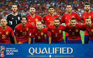 Danh sách ĐT Tây Ban Nha tham dự World Cup 2018