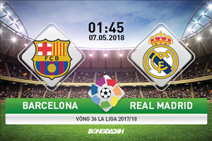 Lịch thi đấu bóng đá La Liga ngày hôm nay (06/05/2018)