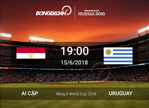 Kết quả Ai Cập vs Uruguay trận đấu bảng A World Cup 2018