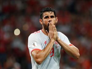 Diego Costa bức xúc khi Tây Ban Nha bị cầm hòa