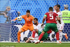 Thống kê gây sốc trận Ma Rốc 0-1 Iran