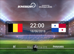 Kết quả Bỉ vs Panama trận đấu bảng G World Cup 2018