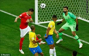 Những thống kê ấn tượng sau trận đấu Brazil 1-1 Thụy Sĩ