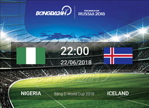 Kết quả Nigeria vs Iceland trận đấu bảng D World Cup 2018