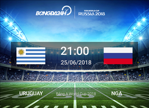 Uruguay 3-0 Nga (KT): Hủy diệt gấu Nga, La Celeste toàn thắng vòng bảng World Cup 2018