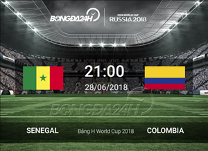 Kết quả Senegal vs Colombia trận đấu bảng H World Cup 2018