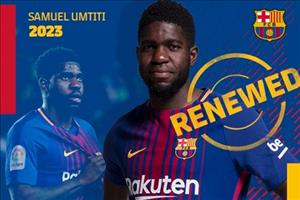 Lợi dụng MU thành công, Umtiti CHÍNH THỨC gia hạn với Barca