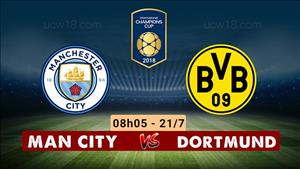 Man City 0-1 Dortmund (KT): Mahrez ra mắt, Man xanh thất bại ở trận mở màn ICC 2018