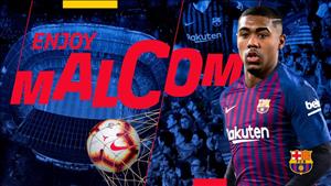 CHÍNH THỨC: Barcelona cướp thành công Malcom trước mũi AS Roma