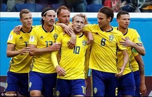 Tổng hợp: Thụy Điển 1-0 Thụy Sỹ (Vòng 1/8 World Cup 2018)