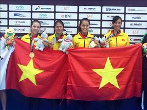 Giành HCV ASIAD 2018, 4 nữ VĐV Rowing Việt Nam oà khóc, nôn khan khi về đích