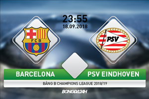 Nhận định Barca vs PSV Eindhoven (23h55 ngày 18/9): Khó có quà cho đội khách