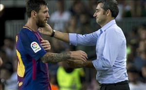 HLV Ernesto Valverde hết lời khen ngợi Messi sau trận đại thắng PSV