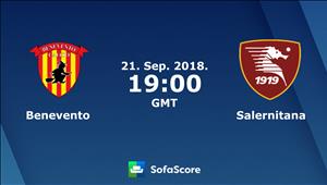 Nhận định Benevento vs Salernitana 02h00 ngày 22/9 (Hạng 2 Italia 2018/19)