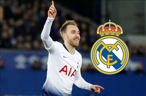 Chủ tịch Tottenham nổi cáu vì Real đeo bám Eriksen