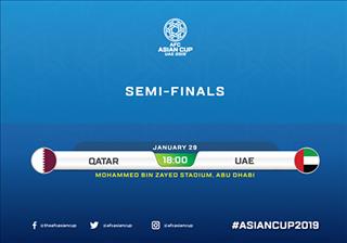 Link xem trực tiếp UAE vs Qatar bán kết Asian Cup 2019