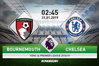 Nhận định Bournemouth vs Chelsea (02h45 ngày 31/1): Không dễ cho The Blues