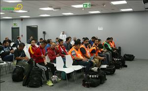 Chùm ảnh: Phòng họp báo trận Việt Nam vs Iraq hiện đại ra sao?