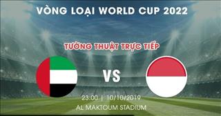 Nhận định UAE vs Indonesia 23h00 ngày 10/10 (Vòng loại World Cup 2022)