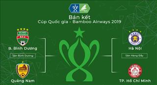 Lịch thi đấu bán kết Cúp Quốc gia hôm nay 27/10/2019