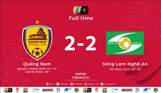 Video tổng hợp: Quảng Nam 2-2 SLNA (Vòng 26 V-League 2019)