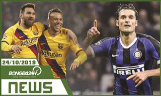 TIN NÓNG bongda24h.vn sáng hôm nay 24/10: Messi lập thêm kỉ lục mới tại C1