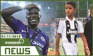 TIN NÓNG bóng đá hôm nay 1/11: Con trai Ronaldo gây chú ý vì hiệu suất ghi bàn