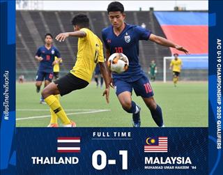 Video tổng hợp: U19 Thái Lan 0-1 U19 Malaysia (Vòng loại U19 châu Á 2020)