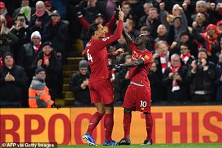 Đánh bại Man City, Liverpool nối dài chuỗi trận ấn tượng ở Anfield