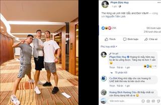 Tiền đạo Công Phượng được Đức Huy ví như Đen Vâu